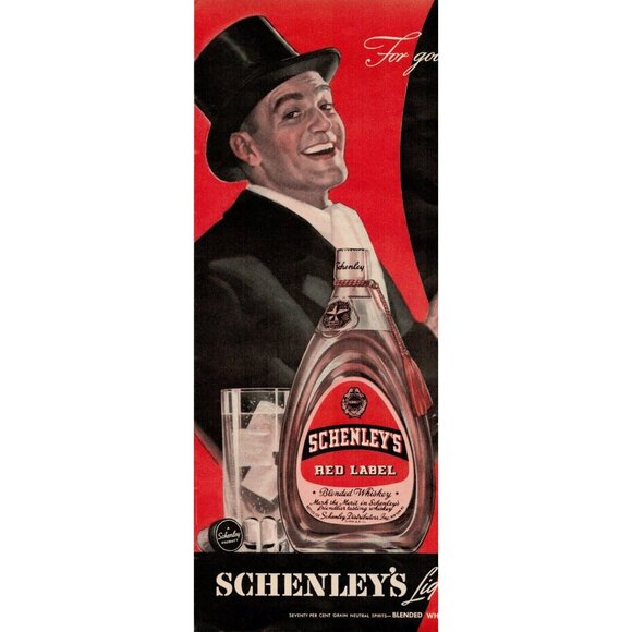 1939 Schenleys Red Label Blended Whiskey Vintage Print Ad (L10) - Picture 2 of 4
